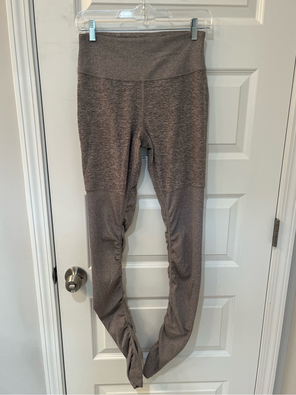 Alo Yoga Alosoft High Waisted Goddess Leggings Brown Oatmeal Heather Large